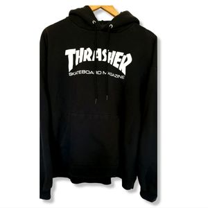 Thrasher Skateboard Magazine Black Sweatshirt Size L